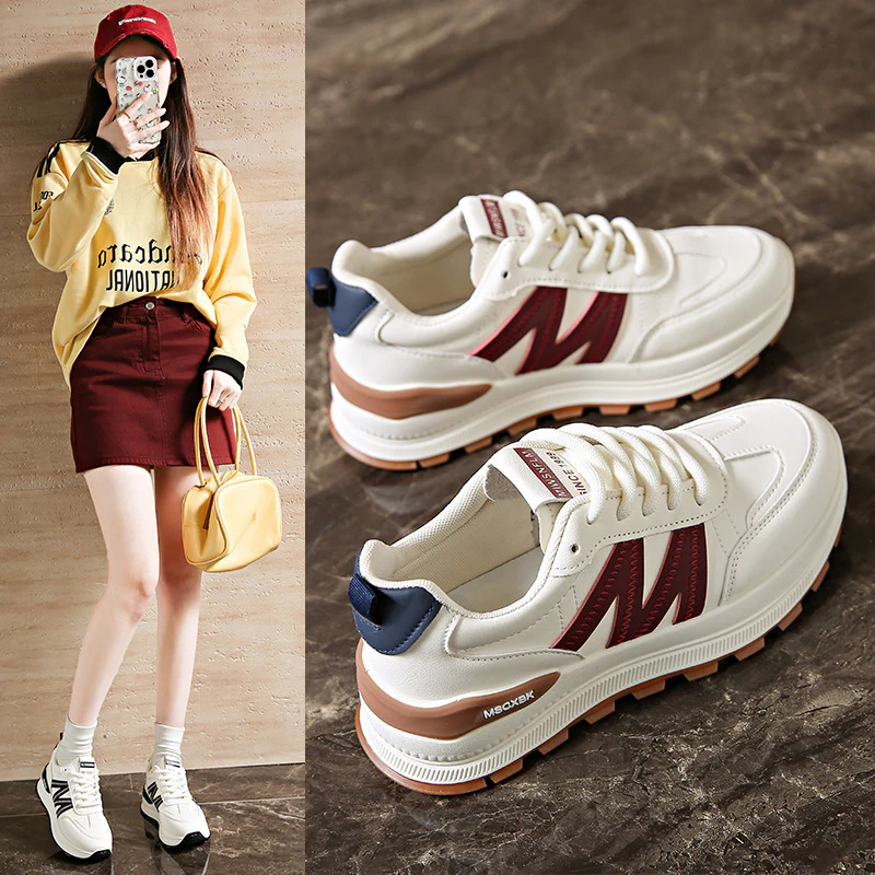 Damen Sportliche Sneakers mit stabiler Profilsohle und atmungsaktivem Obermaterial Heidi Mode - Image 2