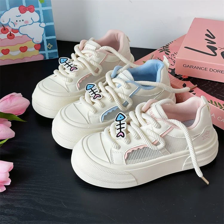Damen Sportliche Sneakers mit strapazierfähigem Mesh-Obermaterial und buntem Sneaker-Sock Heidi Mode - Image 5