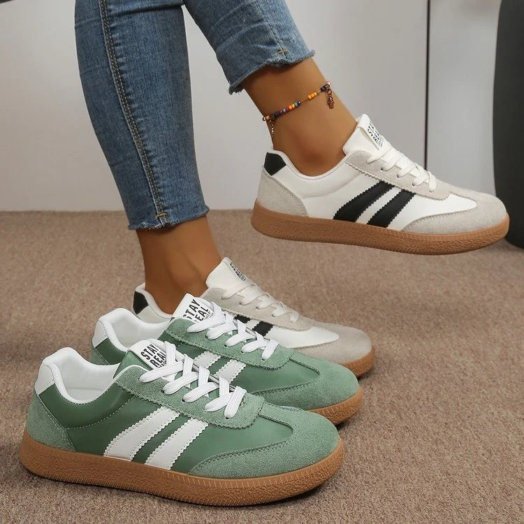 Damen Sportliche Sneakers mit strapazierfähigem Obermaterial und rutschfester Sohle Heidi Mode - Image 4