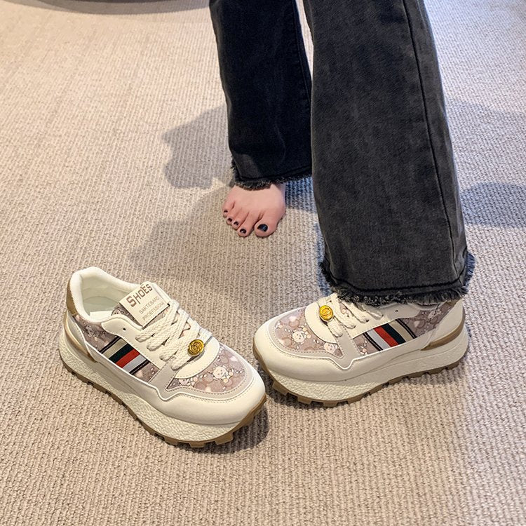 Damen Sportliche Sneakers mit trendigem Muster und dämpfender Sohle Heidi Mode - Image 4