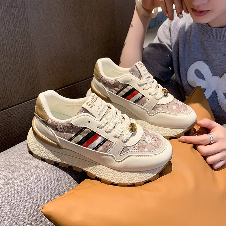 Damen Sportliche Sneakers mit trendigem Muster und dämpfender Sohle Heidi Mode - Image 5