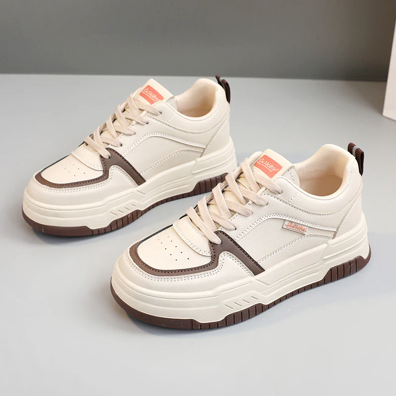 Damen Sportliche Sneakers mit verstärktem Sohlenprofil und atmungsaktiver Obermaterialstruktur Heidi Mode - Image 6