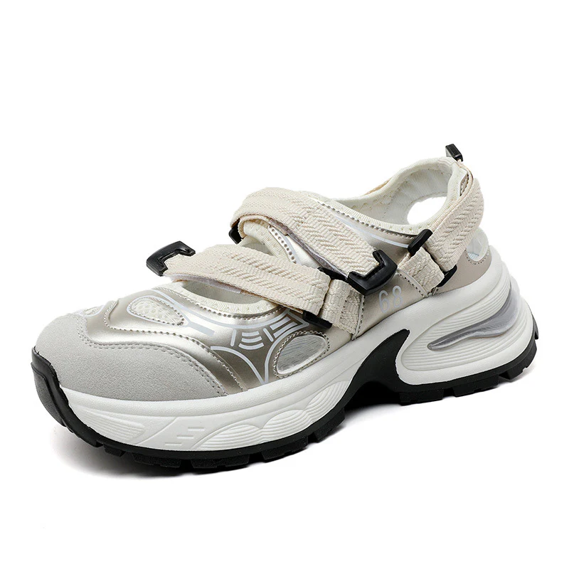 Damen Sportliche Sneakers mit verstellbarem Riemen und atmungsaktiver Obermaterialstruktur Heidi Mode - Image 4