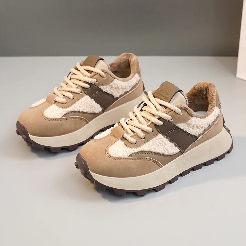 Damen Sportliche Sneakers mit Warmfutter und rutschfester Laufsohle Heidi Mode - Image 8