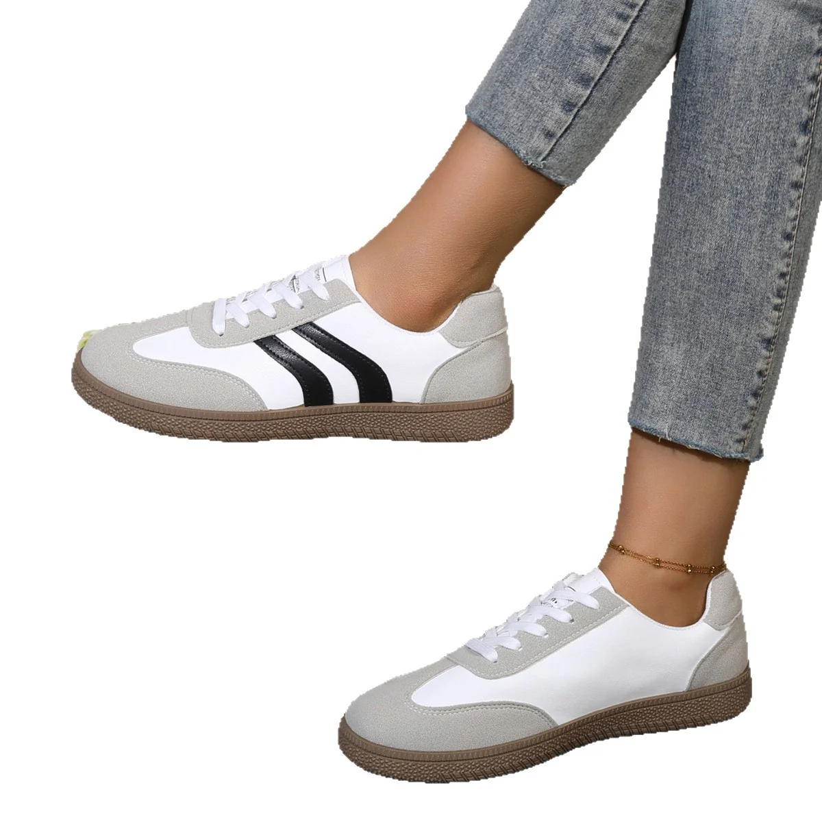 Damen Sportliche Sneakers mit weichem Obermaterial und rutschfester Sohle Heidi Mode - Image 5