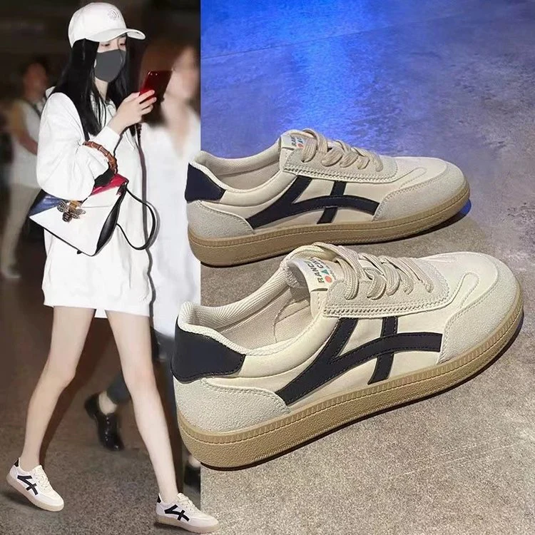 Damen Sportliche Sneakers mit weichem Wildleder-Obermaterial und dämpfender Sohle Heidi Mode - Image 2