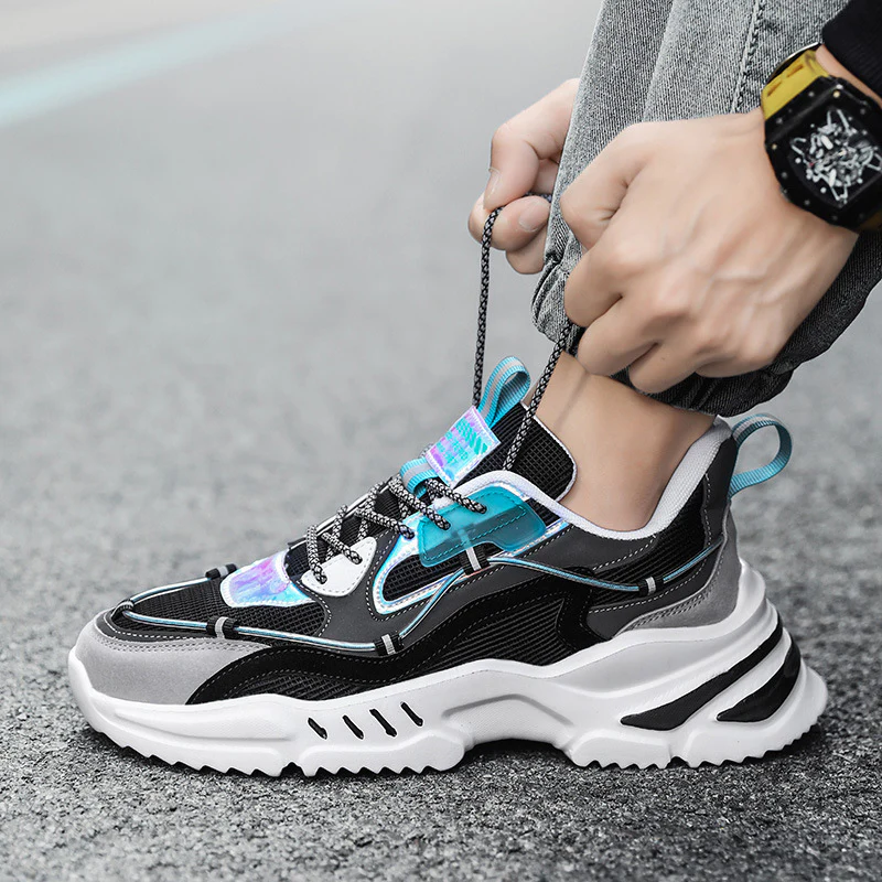 Damen Sportliche Streetwear-Sneaker mit gepolsterter Sohle und atmungsaktiver Struktur Heidi Mode - Image 2