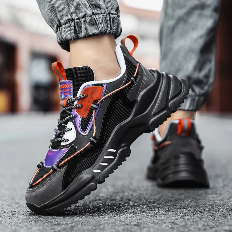 Damen Sportliche Streetwear-Sneaker mit gepolsterter Sohle und atmungsaktiver Struktur Heidi Mode - Image 3