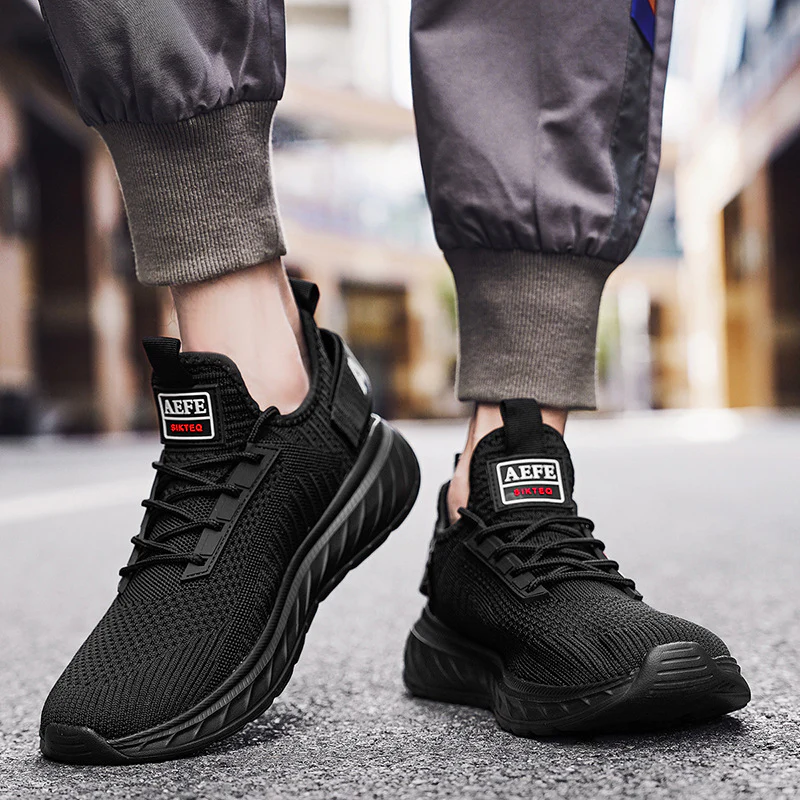 Damen Sportliche Strick-Laufschuhe mit elastischem Obermaterial Heidi Mode - Image 3