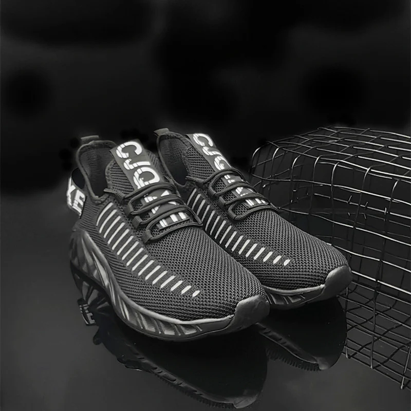 Damen Sportliche Strick-Sneakers mit Flexiblem Dämpfungssystem Heidi Mode - Image 4