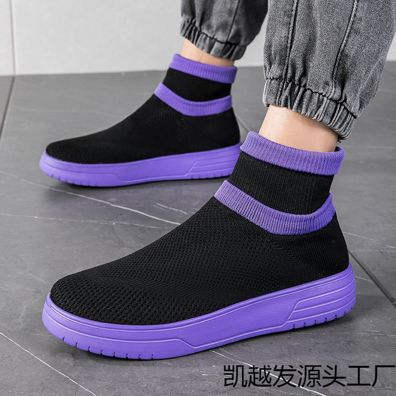 Damen Sportliche Stricksneaker mit elastischem Knöchelschutz und rutschfestem Profil Heidi Mode - Image 3