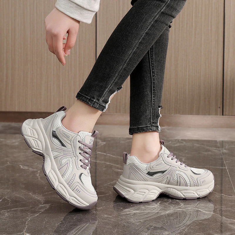 Damen Sportliche Trend-Sneaker mit atmungsaktivem Obermaterial und dämpfender Sohle Heidi Mode - Image 3