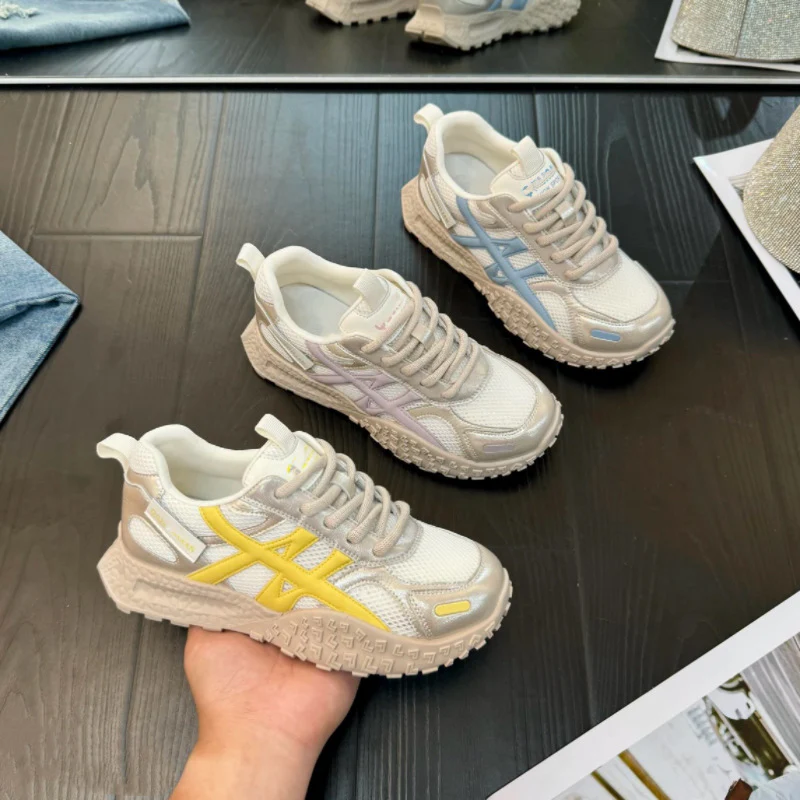 Damen Sportliche Trend-Sneaker mit atmungsaktiven Mesh-Obermaterialien und stoßdämpfender Sohle Heidi Mode - Image 5