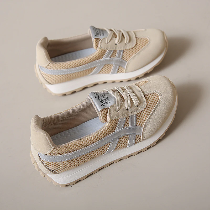 Damen Sportliche und atmungsaktive Sneakers mit elastischem Mesh-Obermaterial Heidi Mode - Image 8