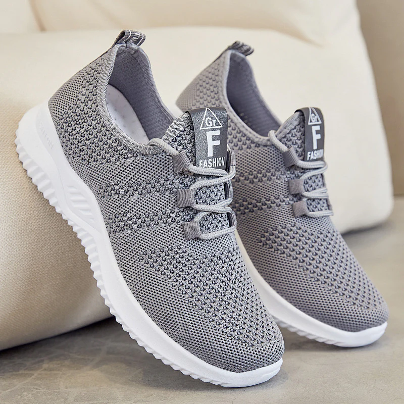 Damen Sportliche und atmungsaktive Sneakers mit flexiblem Strickoberteil Heidi Mode - Image 2