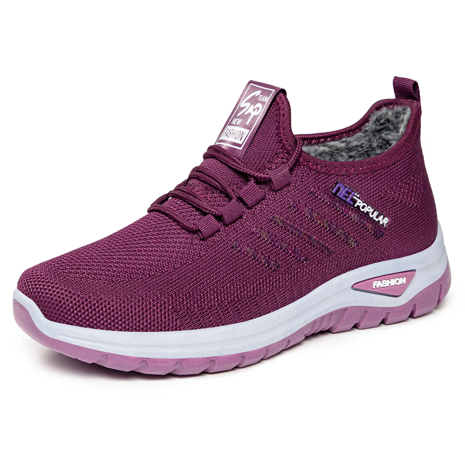Damen Sportliche und bequeme Sneaker mit kuscheligem Innenfutter Heidi Mode - Image 6
