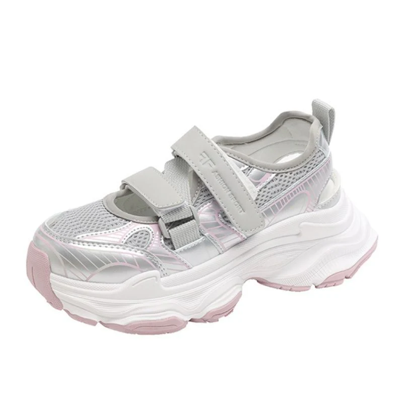 Damen Sportliche Velours-Sneaker mit praktischen Klettverschlüssen Heidi Mode - Image 5