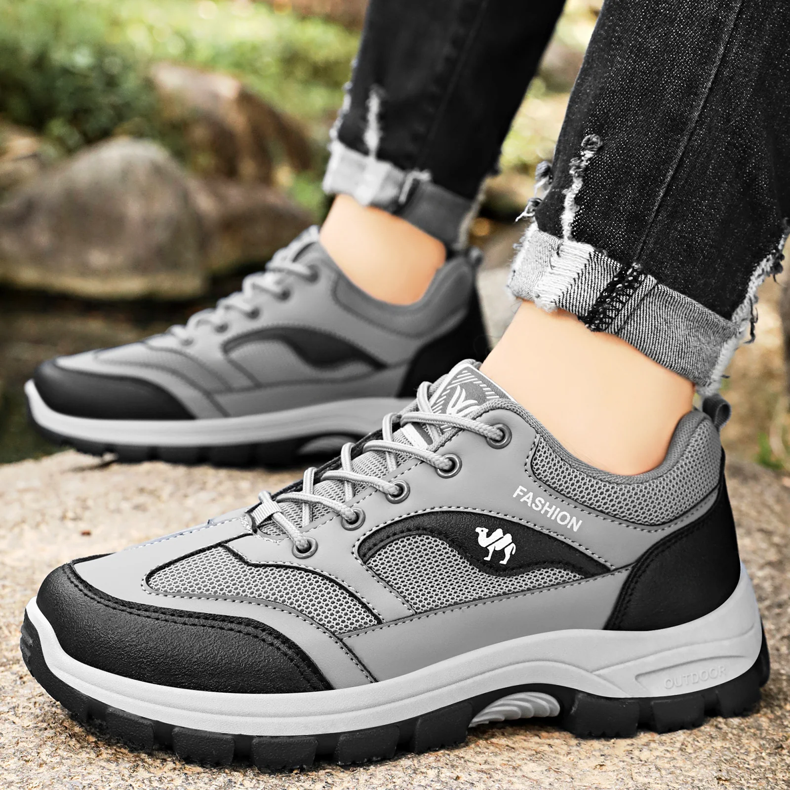 Damen Sportliche Wander- und Freizeitschuhe mit atmungsaktivem Obermaterial Heidi Mode - Image 3