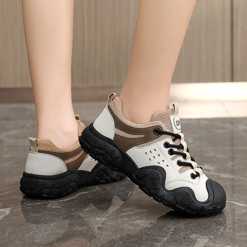 Damen sportliche Wanderschuhe mit rutschfester Sohle und atmungsaktivem Obermaterial Heidi Mode - Image 4