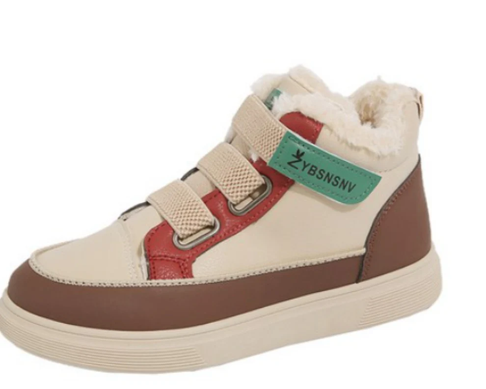 Damen Sportliche Warmgefütterte Sneaker mit praktischem Klettverschluss und robustem Sohlenprofil Heidi Mode - Image 5