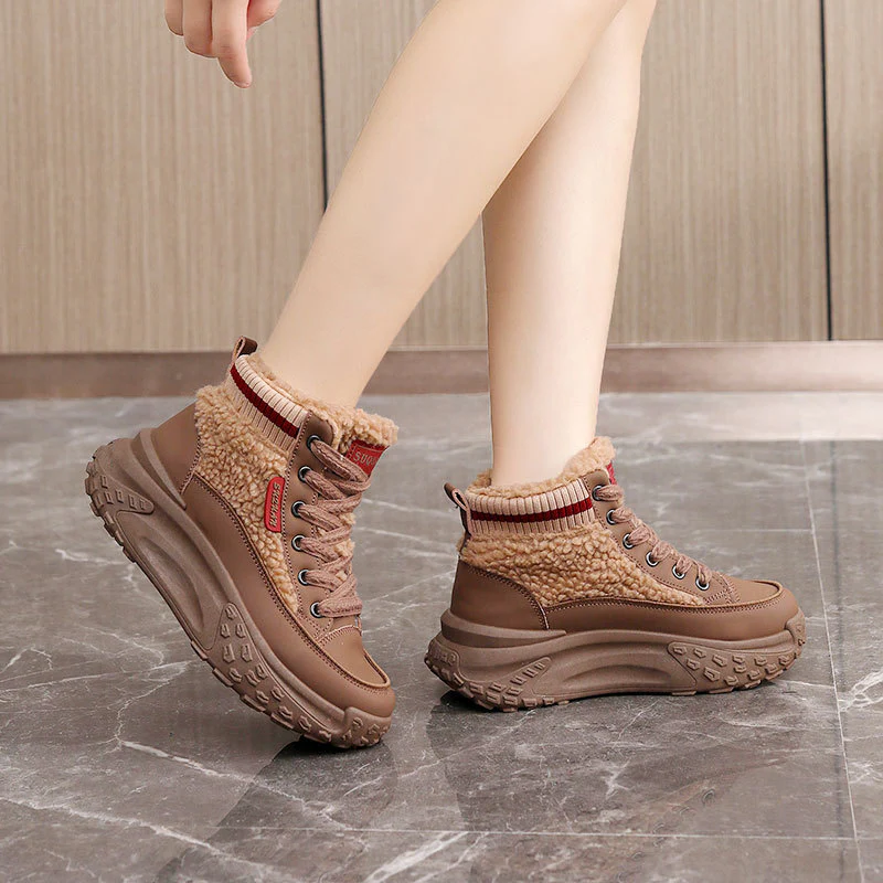 Damen Sportliche Winter Sneaker mit kuscheligem Innenfutter und rutschfester Laufsohle Heidi Mode - Image 3