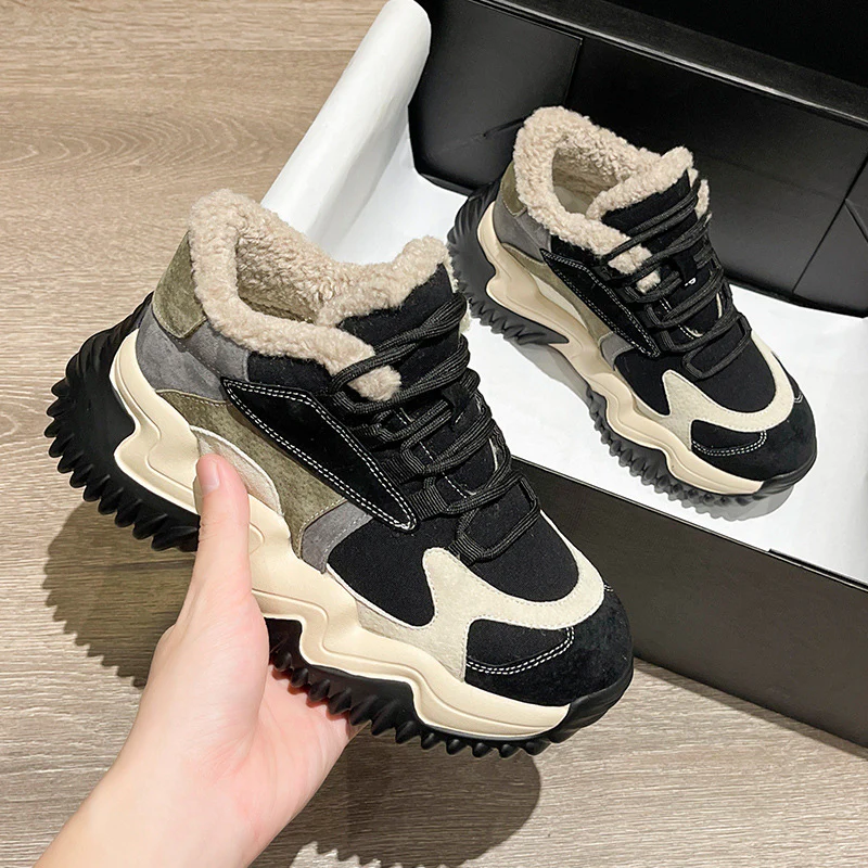 Damen Sportliche Winter Sneaker mit kuscheligem Innenfutter und stabiler Laufsohle Heidi Mode - Image 7