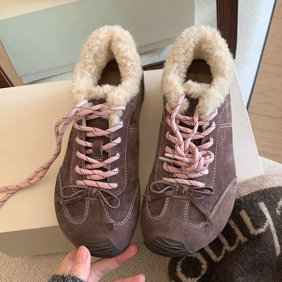 Damen Sportliche Winter-Sneaker mit kuscheligem Kunstfellkragen und rutschfester Sohle Heidi Mode - Image 2