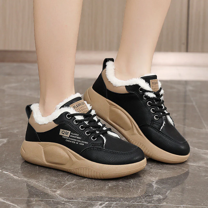 Damen Sportliche Winter Sneakers mit kuscheligem Fleece-Innenfutter Heidi Mode - Image 4