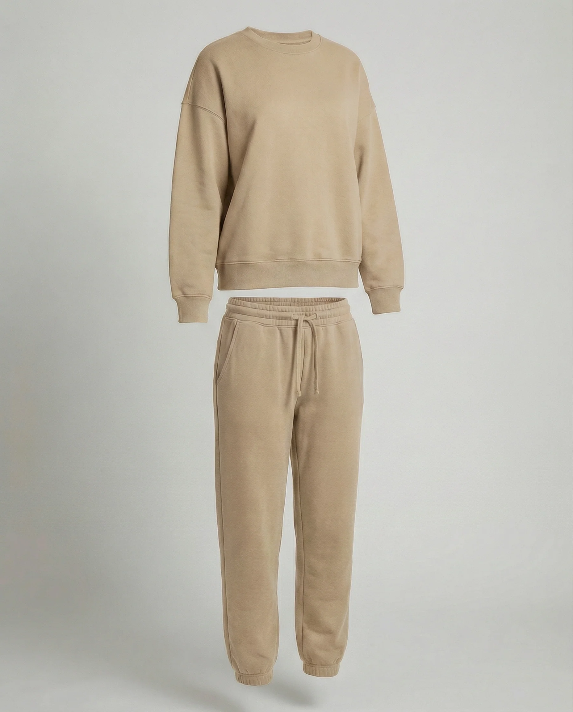 Jogginganzug Damen Sweatset aus Baumwollmix mit lockerem Schnitt - Image 10