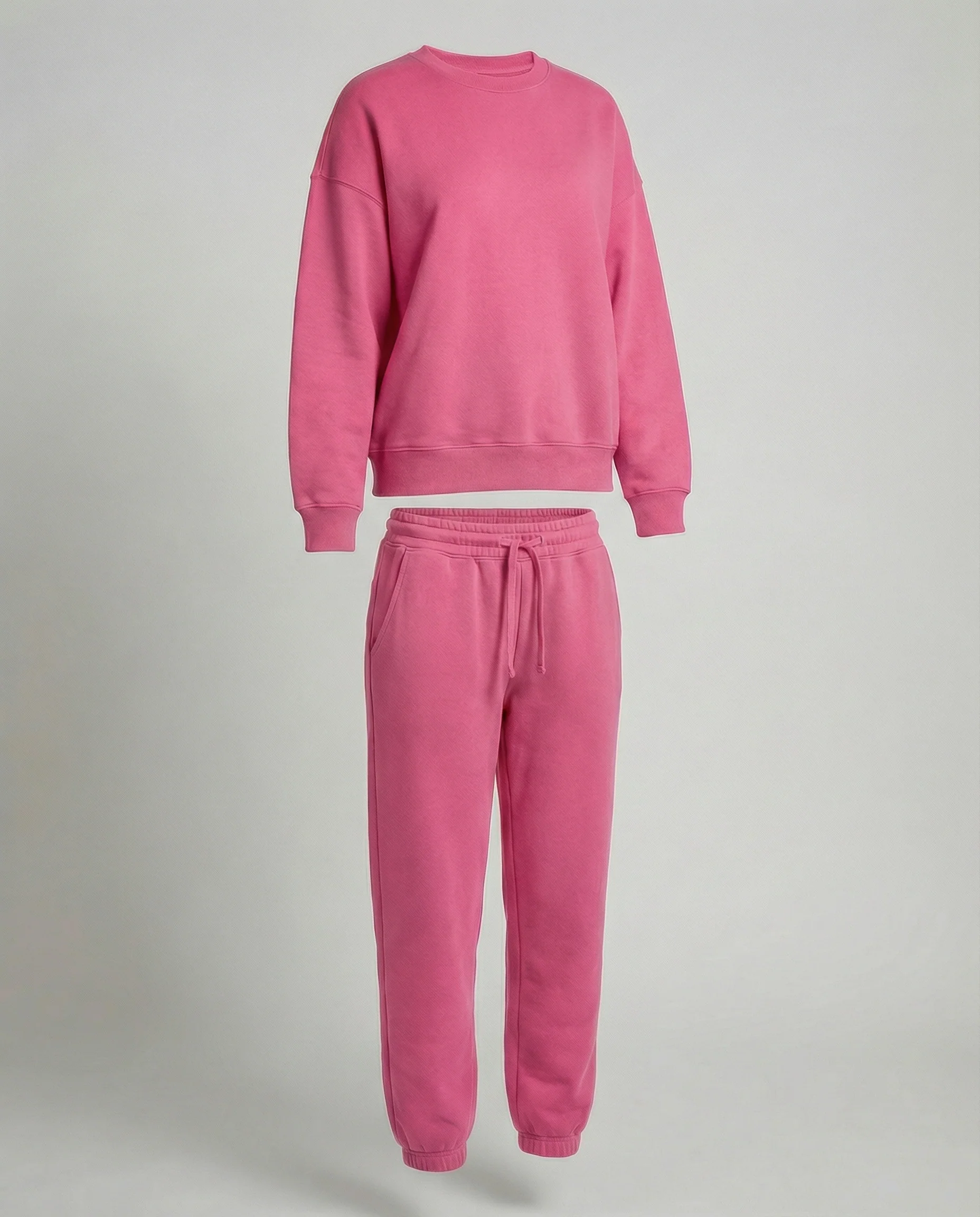 Jogginganzug Damen Sweatset aus Baumwollmix mit lockerem Schnitt - Image 12