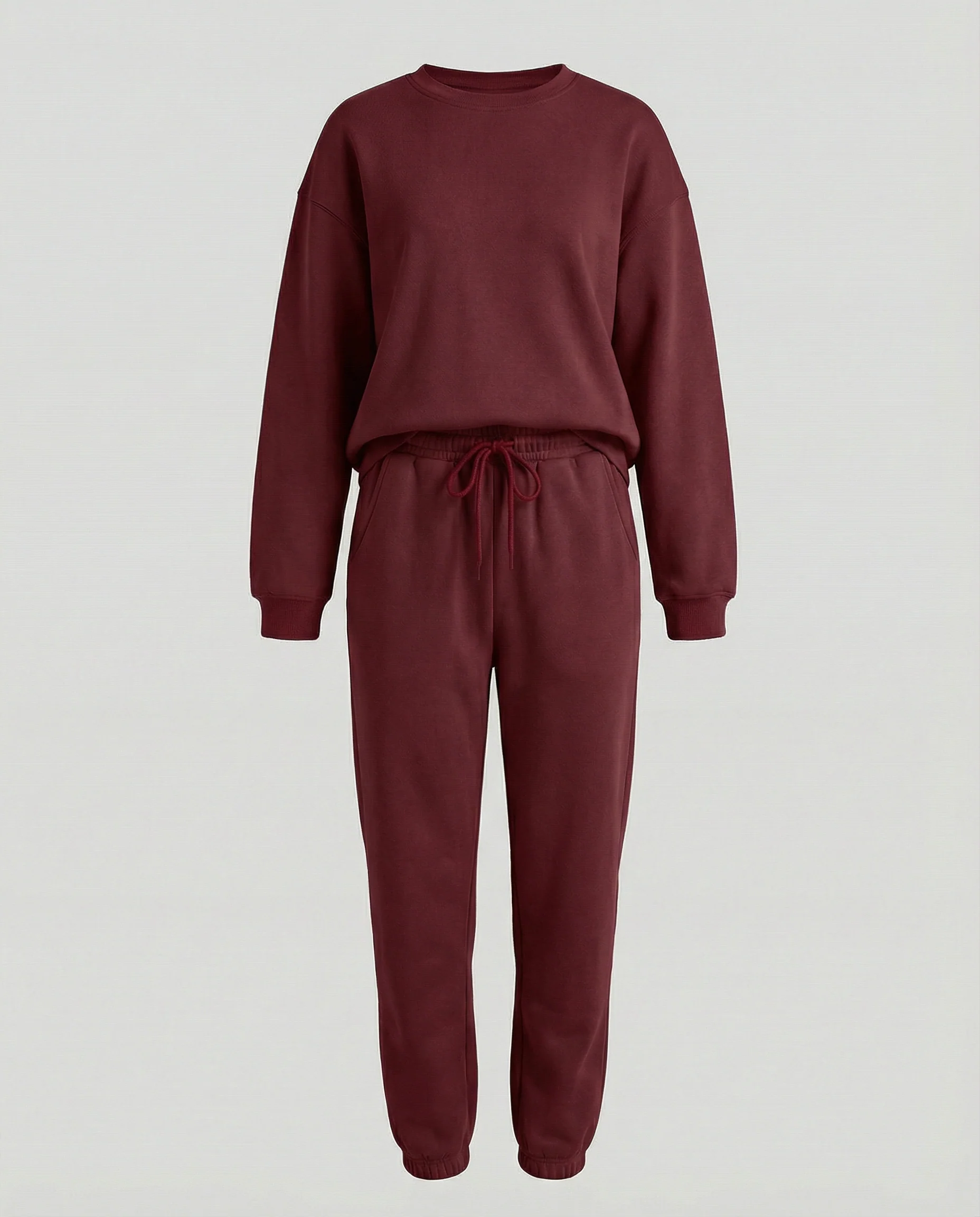 Jogginganzug Damen Sweatset aus Baumwollmix mit lockerem Schnitt - Image 6