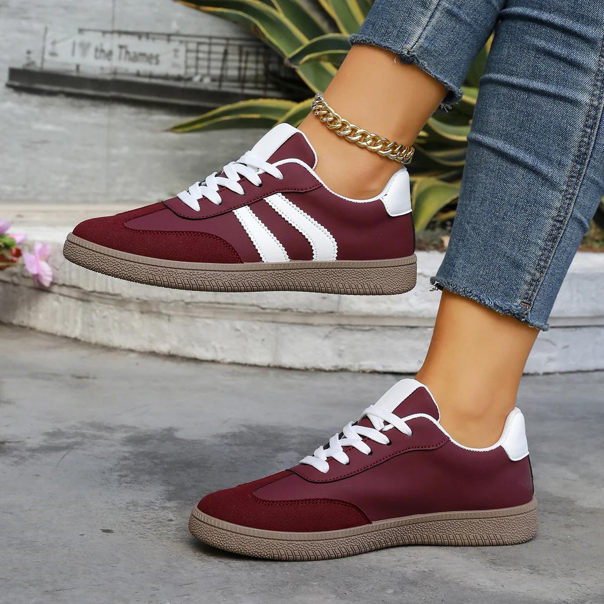 Damen Sportschuhe mit eleganter Retro-Ästhetik und bequemer Laufsohle Heidi Mode - Image 2