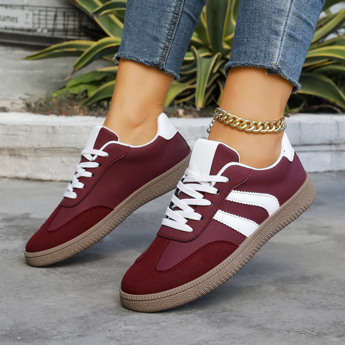 Damen Sportschuhe mit eleganter Retro-Ästhetik und bequemer Laufsohle Heidi Mode - Image 3