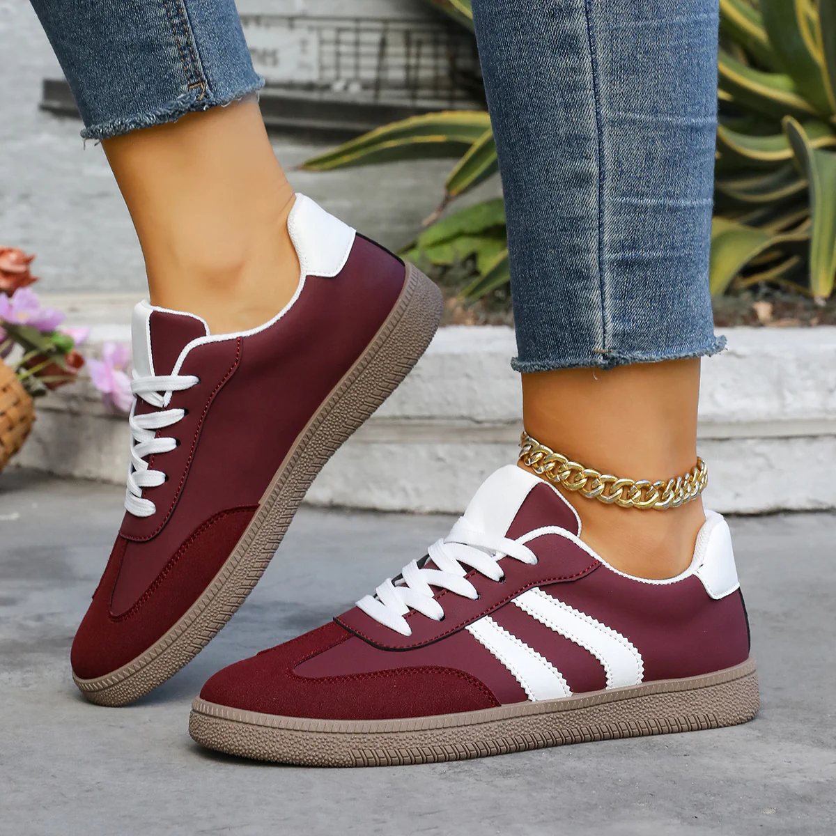 Damen Sportschuhe mit eleganter Retro-Ästhetik und bequemer Laufsohle Heidi Mode - Image 4