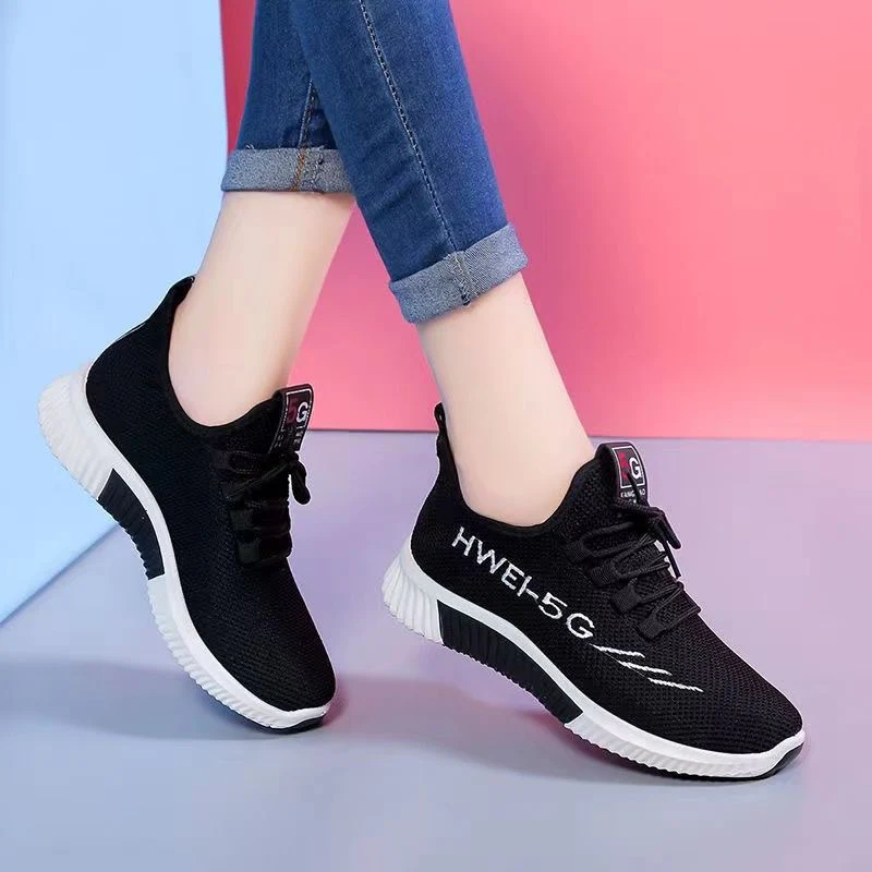 Damen Sportschuhe mit flexiblem Strickdesign und dämpfender Laufsohle Heidi Mode - Image 2