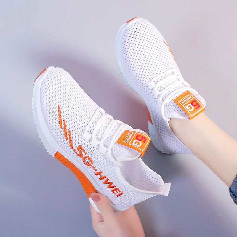 Damen Sportschuhe mit flexiblem Strickdesign und dämpfender Laufsohle Heidi Mode - Image 3
