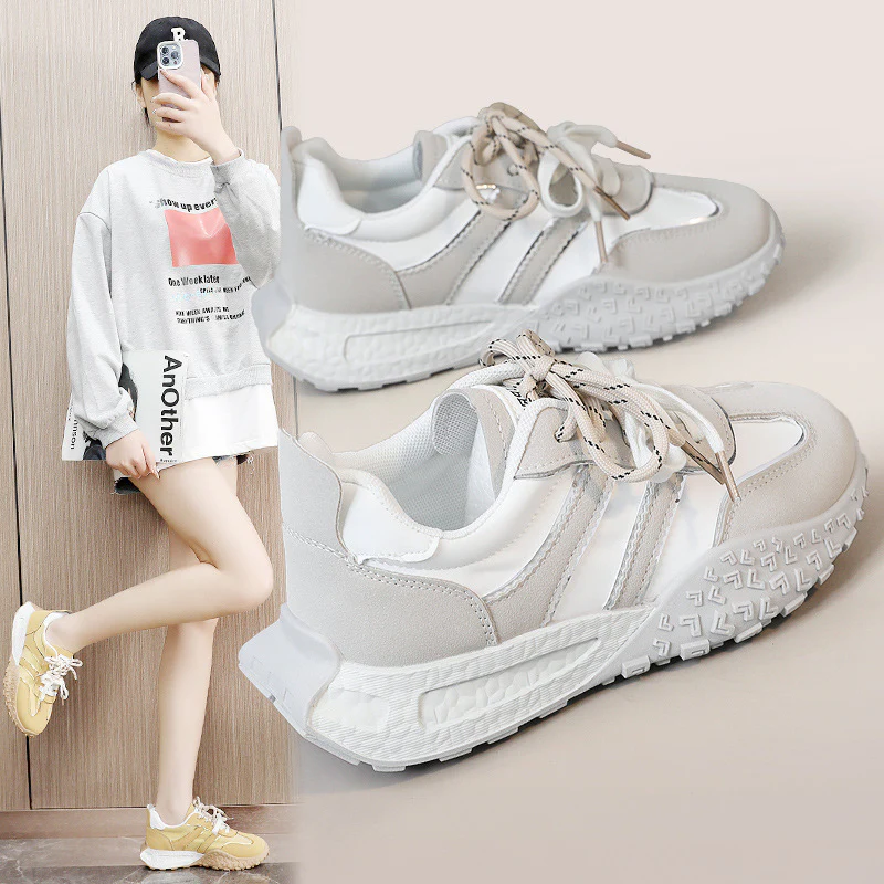 Damen Sportschuhe mit flexibler Laufsohle und atmungsaktiver Oberfläche Heidi Mode