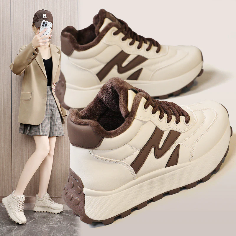 Damen Sportschuhe mit warmem Innenfutter und rutschfester Sohle Heidi Mode