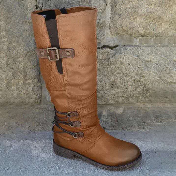 Damen Stiefel mit modischem Riemendesign und robustem Profil Heidi Mode - Image 7