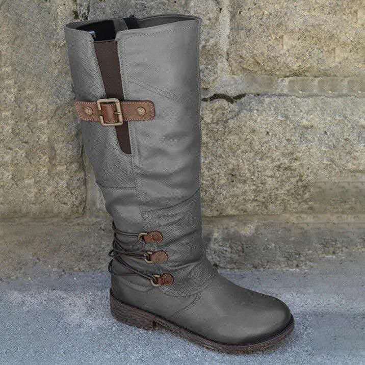 Damen Stiefel mit modischem Riemendesign und robustem Profil Heidi Mode - Image 9