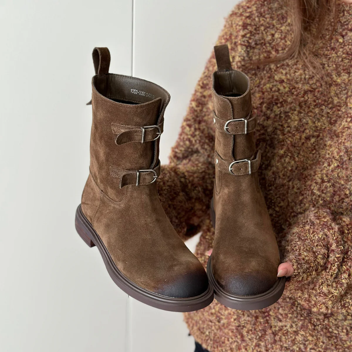 Damen Stiefel mit stylischen Schnallen und robustem Profil Heidi Mode - Image 3
