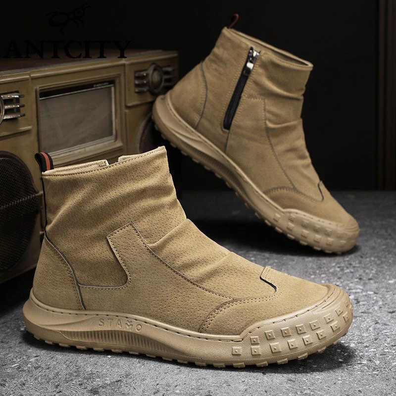 Damen Stiefeletten aus weichem Wildleder mit wasserdichter Sohle und modischem Reißverschluss Heidi Mode - Image 8