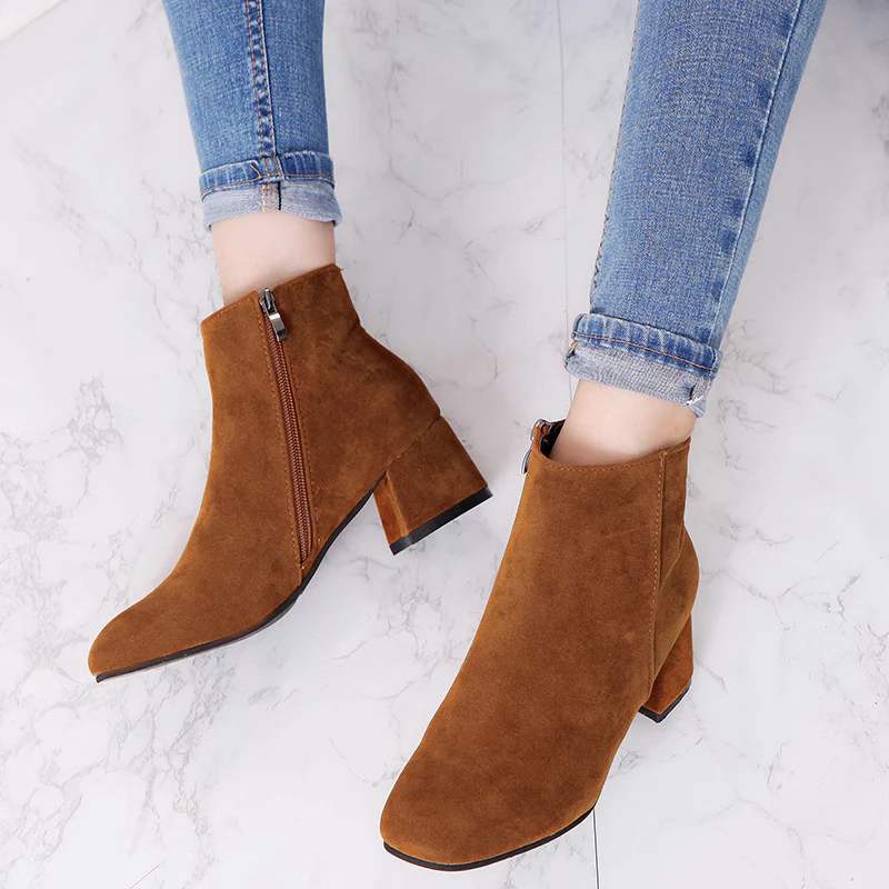 Damen Stiefeletten mit elegantem Reißverschluss und softem Obermaterial Heidi Mode - Image 2
