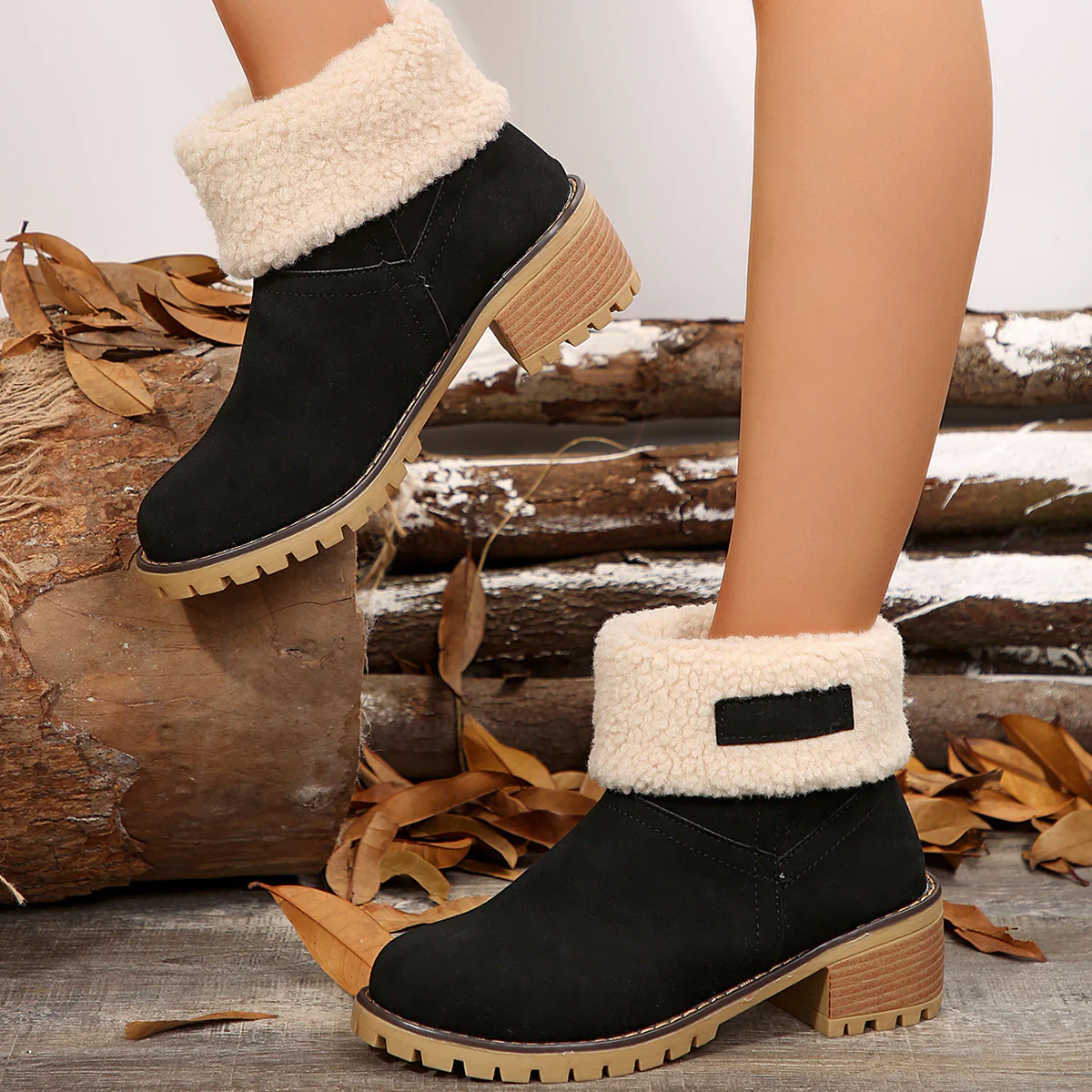 Damen Stiefeletten mit kuscheligem Futter und rutschfester Sohle Heidi Mode - Image 4