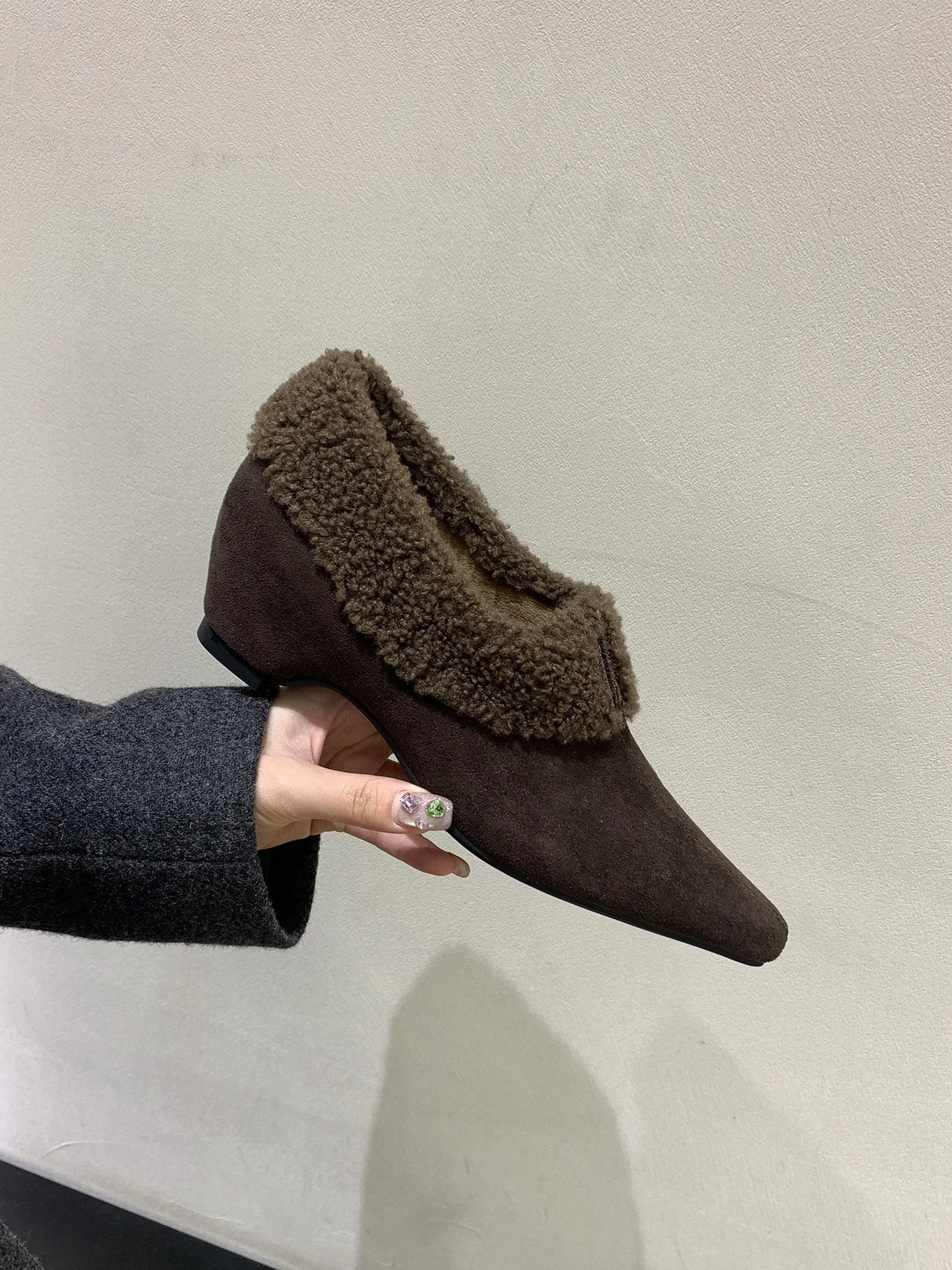 Damen Stiefeletten mit kuscheligem Kunstfellkragen und eleganter Form Heidi Mode - Image 7