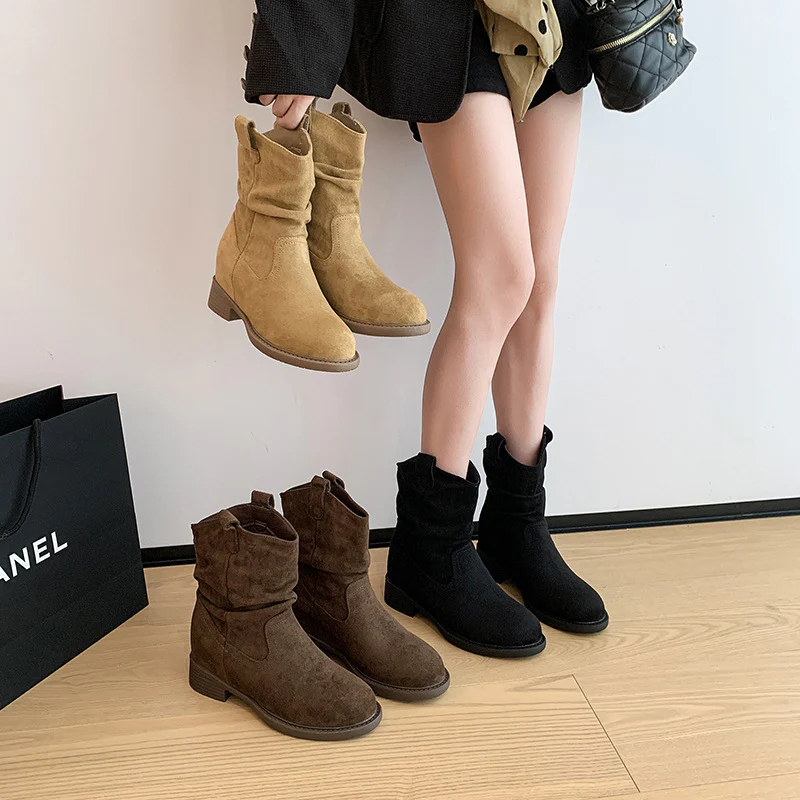 Damen Stiefeletten mit lässigem Schlupfdesign von Heidi Mode - Image 4