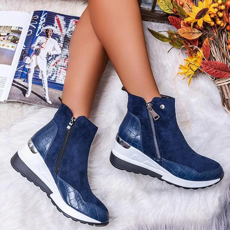 Damen Stiefeletten mit modischem Reißverschluss und eleganter Sohle Heidi Mode - Image 4