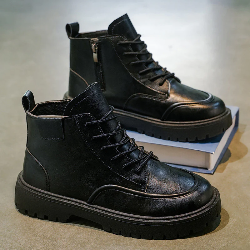 Damen Stiefeletten mit Reißverschluss und bequemer Schnürung Heidi Mode - Image 3