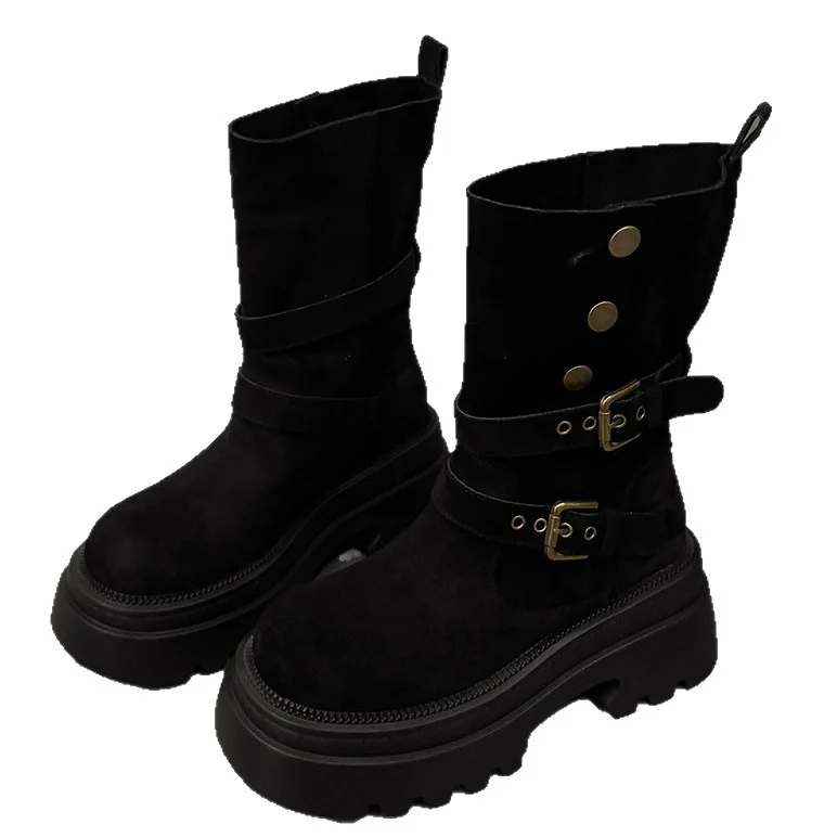 Damen Stiefeletten mit stylishen Schnallen und rutschfester Sohle Heidi Mode - Image 5