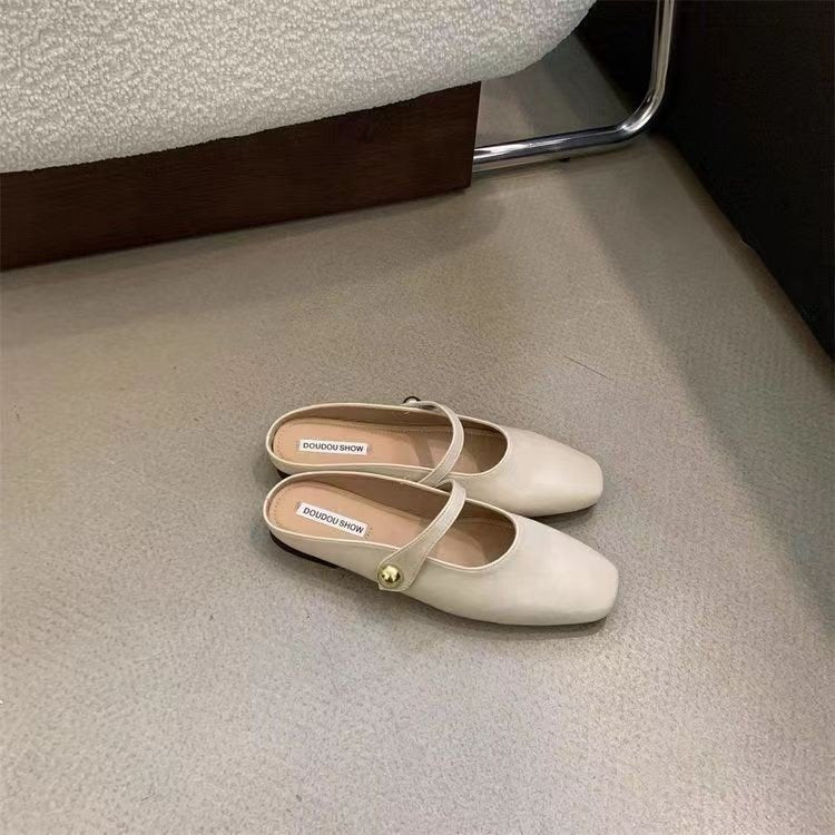 Damen Stilvolle Ballerinas mit Glänzendem Obermaterial und Eleganter Schnalle Heidi-Mode - Image 2